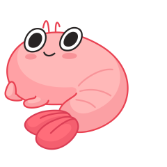 Стикер Креветка Шримпи #11