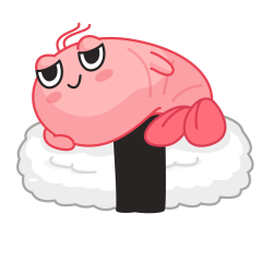 Стикер Креветка Шримпи #15