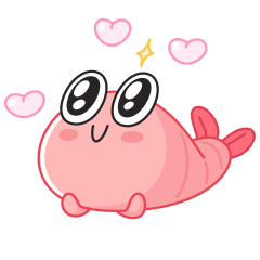 Стикер Креветка Шримпи #16