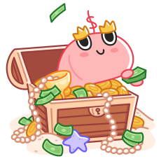 Стикер Креветка Шримпи #17