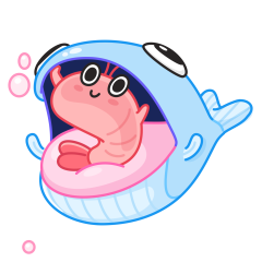 Стикер Креветка Шримпи #19