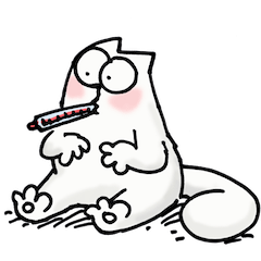 Simon’s Cat sticker #12