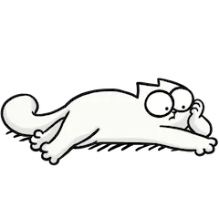 Simon’s Cat sticker #3 - download as WEBP.