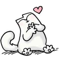 Simon’s Cat sticker #9 - download as WEBP.