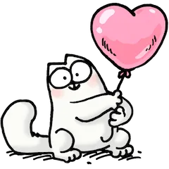 Simon’s Cat sticker #15 - download as WEBP.