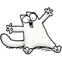 Simon’s Cat sticker #16 - download as WEBP.