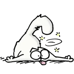 Simon’s Cat sticker #17 - download as WEBP.