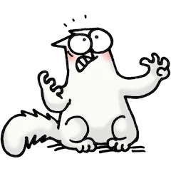 Simon’s Cat sticker #18 - download as WEBP.