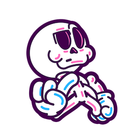 Skeleton Crew sticker #09