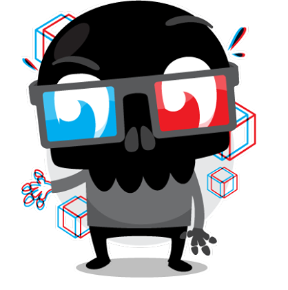 Skullington stickers