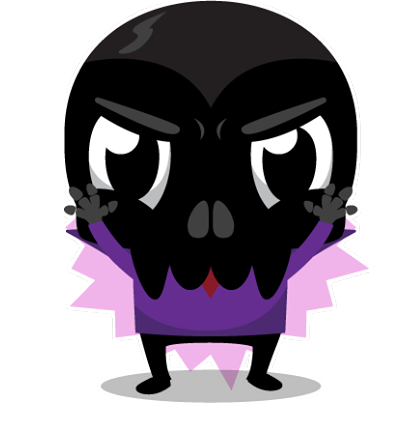 Skullington sticker #04