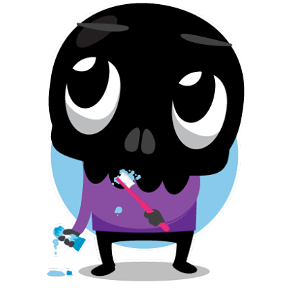 Skullington sticker #11