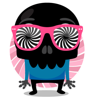 Skullington sticker #21