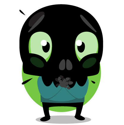 Skullington sticker #30