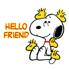 Snoopy and Friends sticker #1 - download as WEBP.