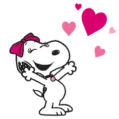 Snoopy and Friends sticker #3 - download as WEBP.