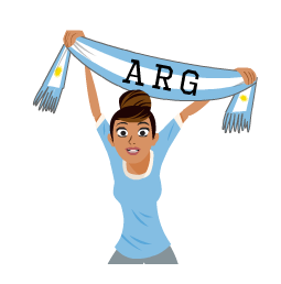 Soccer Scarves 2018 (A-M) stickers