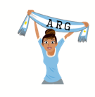 Soccer Scarves (A-F) sticker #03