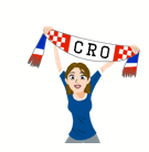 Soccer Scarves (A-F) sticker #23