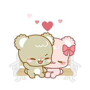 Sugar Cubs in Love sticker #3 - download as WEBP.