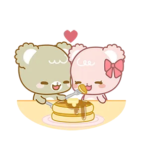 Sugar Cubs in Love sticker #21 - download as WEBP.