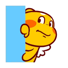 Sweet QooBee sticker #17 - download as WEBP.