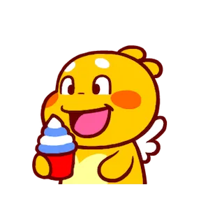 Sweet QooBee sticker #18 - download as WEBP.