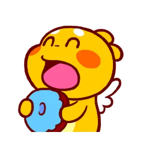 Sweet QooBee sticker #19 - download as WEBP.