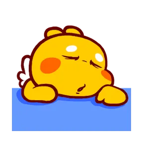 Sweet QooBee sticker #22 - download as WEBP.