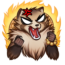 Tanuki sticker #02