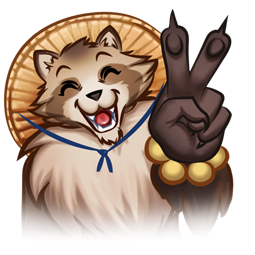 Tanuki sticker #05