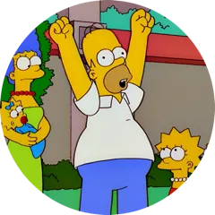 The Simpsons Sticker Nr.8 - herunterladen als WEBP.