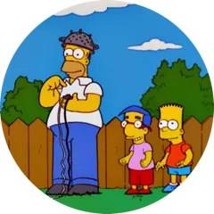 The Simpsons Sticker Nr.13 - herunterladen als WEBP.