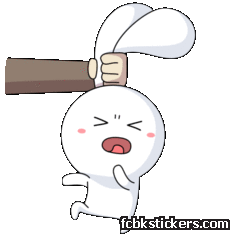 Thỏ Bảy Màu Aufkleber #23