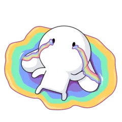 Thỏ Bảy Màu Sticker Nr.6 - herunterladen als WEBP.