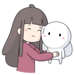 Thỏ Bảy Màu Sticker Nr.11 - herunterladen als WEBP.