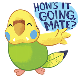 Tweet Tweet Parakeet sticker #07