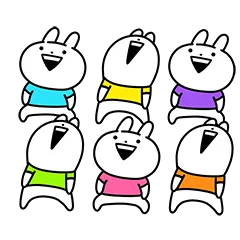 ¡Usagyuuun para todos! sticker nº17 - descargue como WEBP.