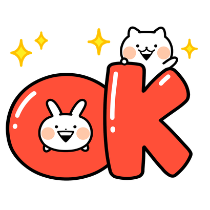 Usagyuuun and Nekogyuuun sticker #17