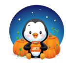 Waddles Halloween sticker #16