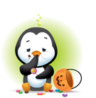 Waddles Halloween sticker #37