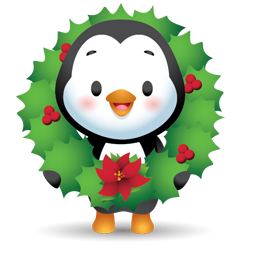 Waddles Holiday sticker #05