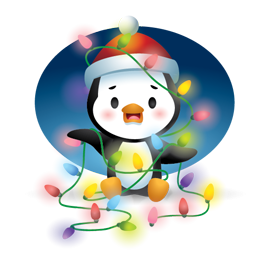 Waddles Holiday sticker #20