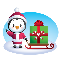 Waddles Holiday sticker #27