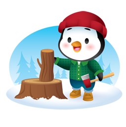 Waddles Winter sticker #07