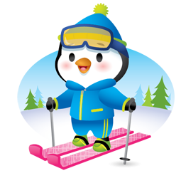 Waddles Winter sticker #08