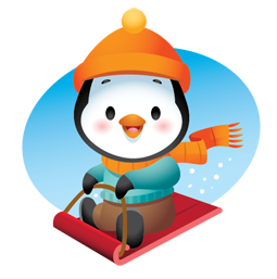 Waddles Winter sticker #11