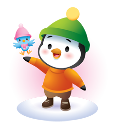 Waddles Winter sticker #17