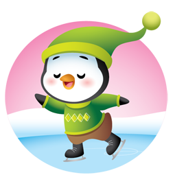 Waddles Winter sticker #22