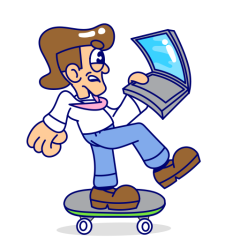 Au boulot sticker #04